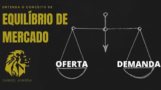 Lei da Oferta e da Demanda  Equilíbrio de Mercado  Economia [upl. by Airtemad]