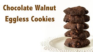 Keto Chocolate Walnut Eggless Cookies [upl. by Nnaegroeg]