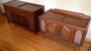 1960s Magnavox Astro Sonic Console Stereos PART 1 Evaluation amp Cleaning [upl. by Nedyah]