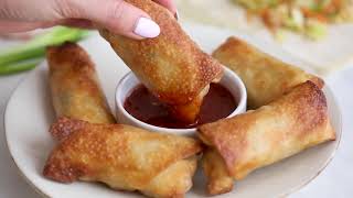 Shrimp Egg Rolls Air Fryer or Baked [upl. by Notsirhc553]