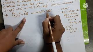 Balancing redox reaction by oxidation number methodacidic medium [upl. by Nedyah]