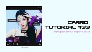 ☆﹕instagram layout inspired carrd tutorial 33 © decentbits [upl. by Ahseinad365]