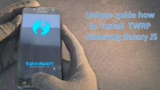 How to install TWRP Recovery on Samsung Galaxy J5  Flash TWRP v311 SMj530F with Odin [upl. by Lilybel]