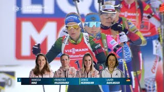 Biathlon WM  quot Staffel Damen quot  Östersund 2019  Relay Women [upl. by Esineg]