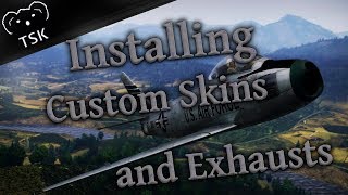 War Thunder Tutorial  How to Install User Skins amp Custom Jet Exhausts  WindowsMac Steam [upl. by Lorola982]