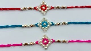 How To Make RakhiRakhi MakingAt Home Useful amp Easy [upl. by Nehttam48]