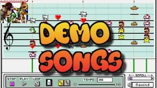 Mario Paint  All Composer Demo Songs [upl. by Ardnohsed161]