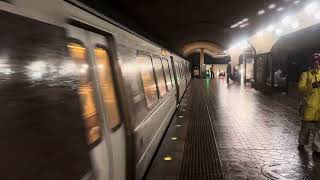 WMATA 3000 series Railcars at Takoma🔴 [upl. by Berlyn]