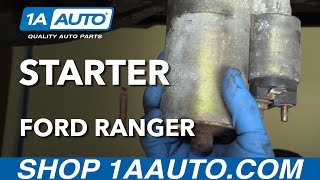 How to Replace Engine Starter 9704 Ford Ranger [upl. by Yantruoc]