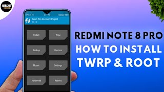 Redmi Note 8 Pro Install TWRP Custom Recovery amp ROOT [upl. by Acinonrev]