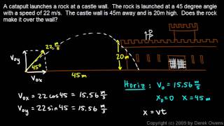 Physics 354e  Projectile Practice Problem 5 [upl. by Rodi930]