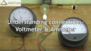 Understanding the connection of a Voltmeter and Ammeter on a Circuit English [upl. by Tergram]