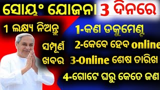 ସୋୟଂ ଯୋଜନାରେ 3 ଦିନରେ 1 ଲକ୍ଷ୍ୟ ନିଅନ୍ତୁ  how to online swayam yojana 2024  Swayam scheme new update [upl. by Coveney622]