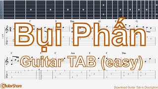 Bụi Phấn  Guitar TAB Đơn Giản [upl. by Stroup]