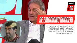 ¡IMPERDIBLE El video de Maradona hablando sobre Ruggeri que emocionó al Cabezón [upl. by Gardol]