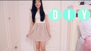 ❥ DIY Shorts Into Skirt  CLOSET RAID [upl. by Survance]