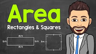 How to Find the Area of Rectangles and Squares  Math with Mr J [upl. by Per]