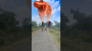 Big dinosour chase trex chassing part43 dinosour youtube vfx dinosour shortvideo superman [upl. by Ytissahc953]