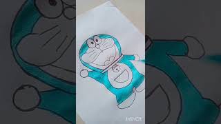 10 million views 😱Doraemon cartoon character painting 🤩💡shorts satisfying [upl. by Terryl796]