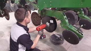 John Deere Seed Disk Replacement [upl. by Alleacim]