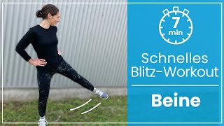 7 Minuten Beintraining ⏱ Dein super schnelles Beine Workout ohne Geräte [upl. by Stan151]