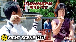 DRUNKEN MASTER  Freddy Wong VS The King of Bamboo  Jackie Chan  Fight Scene [upl. by Yliah544]