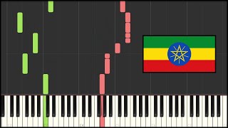 Ethiopia National Anthem  March Forward Dear Mother Ethiopia Piano Tutorial [upl. by Melac]