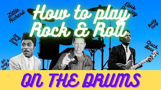 How To Play ROCK amp ROLL on the Drums [upl. by Noletta]