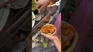 Kachori chat cooking chat kachorirecipe kachorichat shorts food fastfood [upl. by Silera]