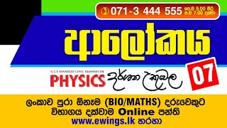 ආලෝකය සිද්ධාන්ත 07 By Dr Darshana Ukuwela [upl. by Nicki850]