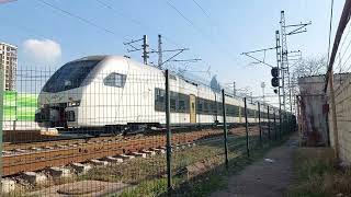 The first test run of the new Stadler Flirt DŞ1001 DMU train of Azerbaijan Railways ADY [upl. by Ateuqahs]