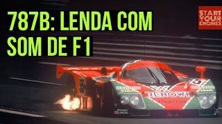 O vencedor de Le Mans com som de F1 o lendário Mazda 787B [upl. by Ranzini]