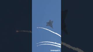 F22 and flares Miramar Airshow Saturday 2024 shorts [upl. by Iidnarb]