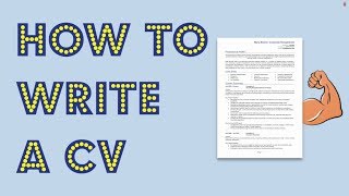 How to write a CV Get noticed by employers [upl. by Wren]