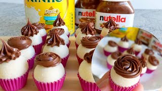 BRIGADEIRO DE LEITE NINHO COM NUTELLA  O SEGREDO DA PITANGA E ROSETA PERFEITA [upl. by Ttirb706]