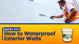 SAPAL RTU How to Waterproof Exterior Walls Using an AllinOne Product [upl. by Jada]