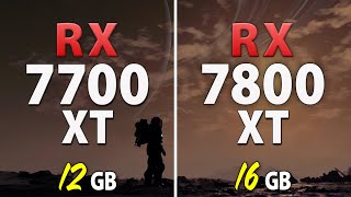 RX 7700 XT vs RX 7800 XT  Test in 10 Games  1440p [upl. by Wickman]