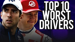 Top 10 WORST F1 Drivers 20002023 [upl. by Haley]