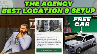 GTA 5 Online THE AGENCY Best Location amp SETUP Tutorial New Garage amp Free Car to Use THE CONTRACT [upl. by Mccafferty228]