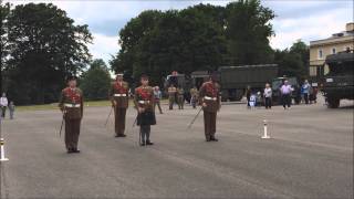 Academy Company Sergeants Major demonstrate marching with a pace stick [upl. by Smitty]