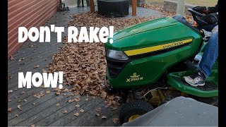 John Deere X300 or X500 Mower Deck Removal [upl. by Selrahcnhoj]