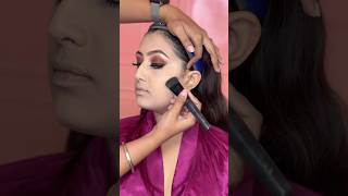 How to contour the face with powder  contour makeuptutorial partymakeuplook bridalmakeup [upl. by Ydnir382]