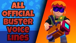 Buster Voice Lines  Brawl Stars [upl. by Huntingdon]