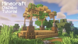 Minecraft  How to Build a Oak Gazebo  Gazebo Tutorial [upl. by Kamaria588]