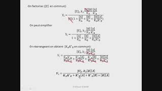 Cinétique enzymatique à deux substrats  partie 1 [upl. by Gilbertson]