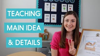 3 Tips for Teaching Main Idea amp Details [upl. by Ellekram960]