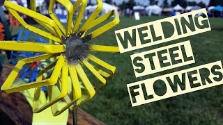 Welding Steel Flowers [upl. by Anairol]