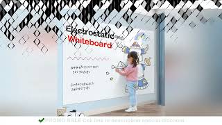 Whiteboard Wall Sticker  Premium Static Cling No Damage to Wall Easy to Clean and Reuse [upl. by Lleihsad328]