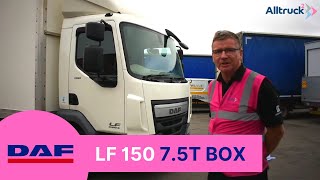 DAF LF 150 75t Box with Tail Lift Video Tour [upl. by Lindell]