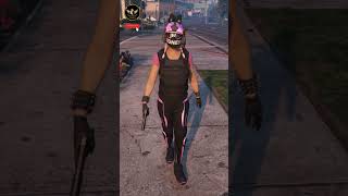 Pink Female TRON PANTS amp HELMET Outfit  GTA 5 Online gta5 gtaoutfits shorts [upl. by Hallagan]